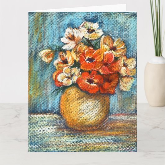 フローラブーケグリーティングカード カード (正面)