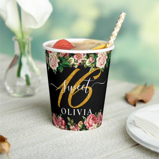 フローラブーケスウィート16紙カップ 紙コップ (インサイチュ)