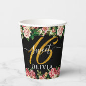 フローラブーケスウィート16紙カップ 紙コップ (正面)