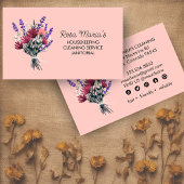 フローラブーケハウスクリーニングサービスソーシャルアイコン 名刺