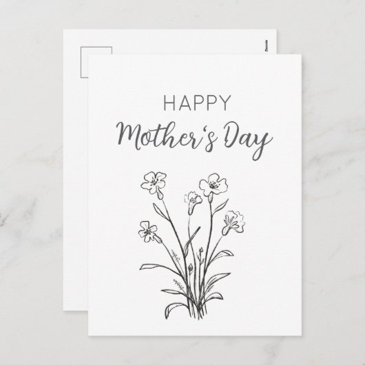 フローラブーケハッピーマザーズデイ シーズンポストカード (正面/裏面)