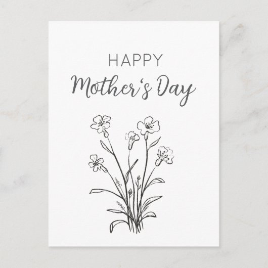 フローラブーケハッピーマザーズデイ シーズンポストカード (正面)