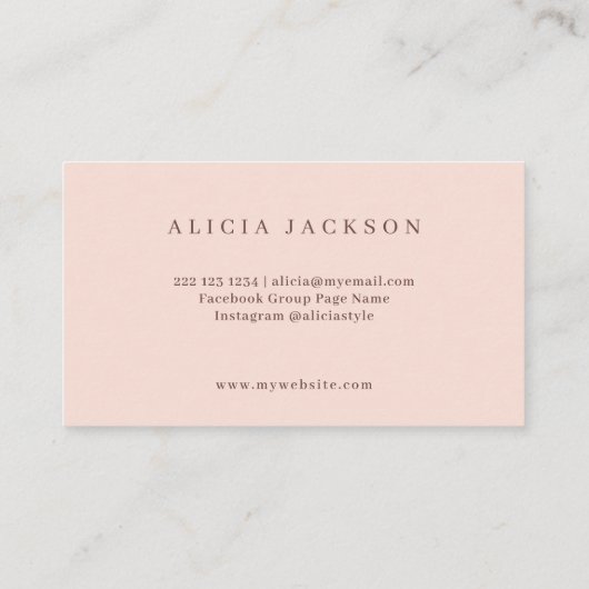 フローラブーケパステル水カラーウェディングプランナー 名刺 (裏面)