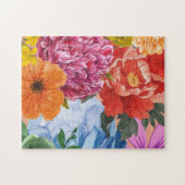 フローラブーケパズル- カラフル ジグソーパズル (横)