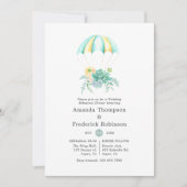 フローラブーケパラシュートリハーサルディナー 招待状 (正面)