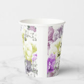 フローラブーケパーソナライズされたベビーシャワー紙カップ 紙コップ (右)