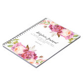 フローラブーケパーソナライズされた聖なる書物、 経典 ノートブック (左側)