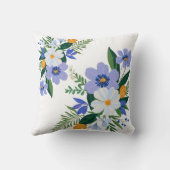 フローラブーケパープルオレンジ クッション (裏面)