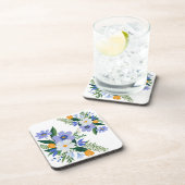 フローラブーケパープルオレンジ コースター (右側)