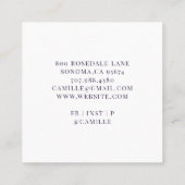 フローラブーケフローリストスクウェア名刺 スクエア名刺 (裏面)