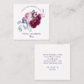 フローラブーケフローリスト スクエア名刺 (正面/裏面)