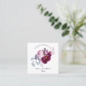 フローラブーケフローリスト スクエア名刺 (スタンド正面)