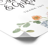 フローラブーケブライダルシャワーカード&ギフト ポスター (角)