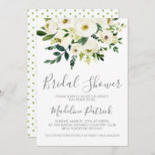 フローラブーケブライダルシャワー 招待状 (正面/裏面)