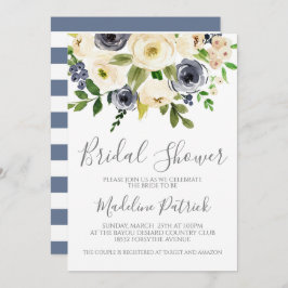 フローラブーケブライダルシャワー 招待状