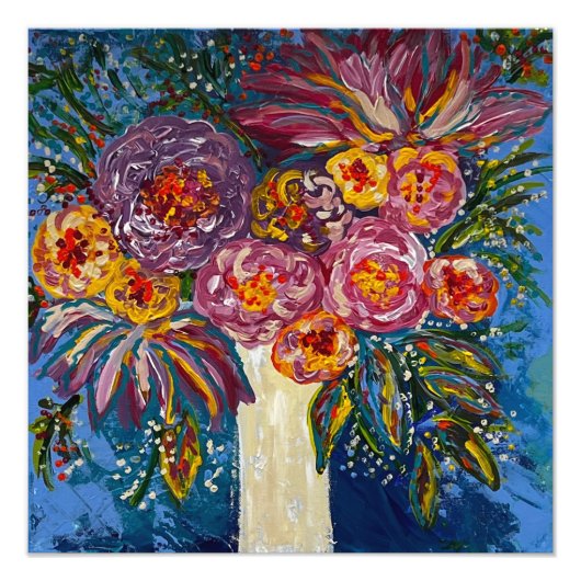 フローラブーケプリント フォトプリント            (正面)