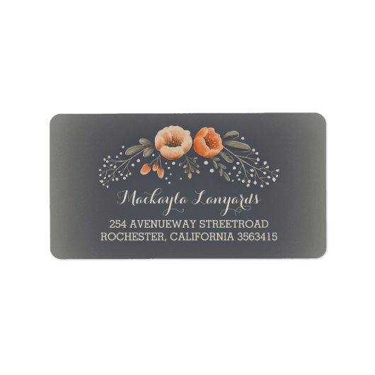 フローラブーケベビーズブレスヴィンテージ ラベル (正面)