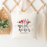 フローラブーケメイド・オブ・オーナー（花嫁付き添い人）トート トートバッグ<br><div class="desc">この与えトートは美しい贈り物！</div>
