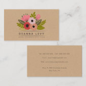 フローラブーケレディースプロフィール 名刺 (正面/裏面)