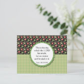 フローラブーケ品種はがきバイブル詩 ポストカード (スタンド正面)