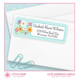 フローラブーケ差出人住所 ラベル