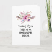 フローラブーケ悔やみや弔慰カードの喪失 カード (正面)