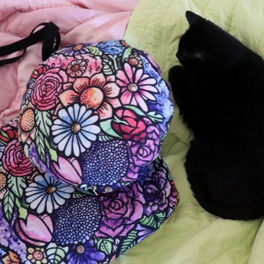 フローラブーケ春花 ラウンドクッション