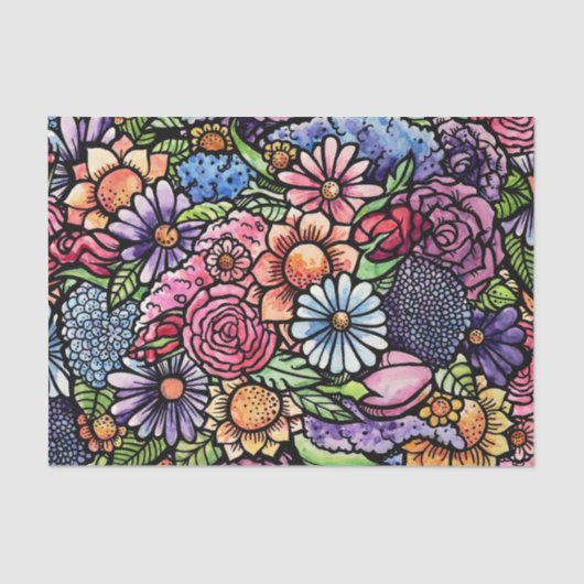 フローラブーケ春花 薄葉紙 (正面)