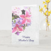 フローラブーケ母の日 カード (黄色い花)