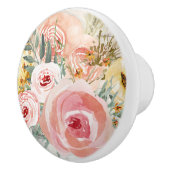 フローラブーケ水彩ウッ素朴ドパンパスグラス セラミックノブ (右)