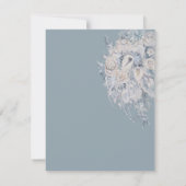 フローラブーケ結婚の詳細エンクロージャカード 招待状 (裏面)