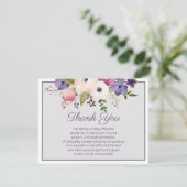フローラブーケ葬儀サンキューノートカード サンキューカード (スタンド正面)