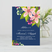 フローラブーケ鮮やかーベビーガールアキカ 招待状 (スタンド正面)