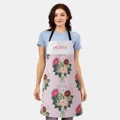 フローラブーケ エプロン (着用した状態)