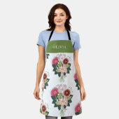 フローラブーケ エプロン (着用した状態)