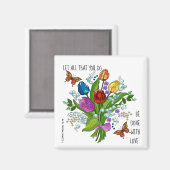 フローラブーケ、コリンチア人1人16:14 マグネット (正面/裏面)