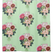 フローラブーケ シャワーカーテン (正面)