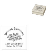 フローラブーケ、バラフラワーアーチアドレス ラバースタンプ (押印)