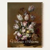 フローラブーケ – パーソナライズされたヴィンテージファインアート プランナー手帳 (裏面)