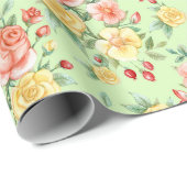 フローラブーケ ラッピングペーパー (ロールコーナー)