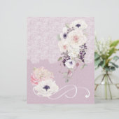 フローラブーケ&レース結婚のスクラップブック紙 (スタンド正面)