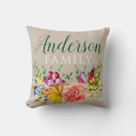 フローラブーケ（姓） クッション