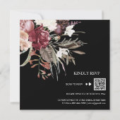 *~*フローラブーケAR15 RSVPメルロQR 結婚s 招待状 (裏面)