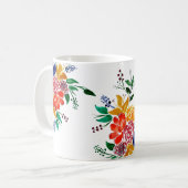 フローラブーケNr 2 コーヒーマグカップ (正面左)