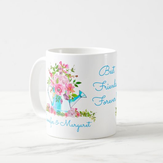 フローラブ最高のルーフレンズカスタムことわざBFF コーヒーマグカップ (正面左)