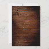 フローラブ素朴ルーボーイウッドエレファントベビーシャワー 招待状 (裏面)