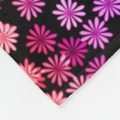 フローラプライドブラックレインボーブランケット フリースブランケット (角)