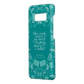 フローラプライド&偏見ジェーンオーステンブック引用文 Case-Mate SAMSUNG GALAXYケース (裏面/左)