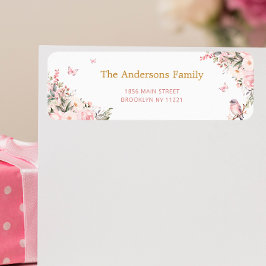 フローラプリンスキャリッジベビーシャワー差出人住所 ラベル