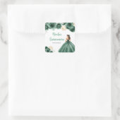 フローラプリンセスでダークグリーンドレスキンセアニェラ スクエアシール (バッグ)